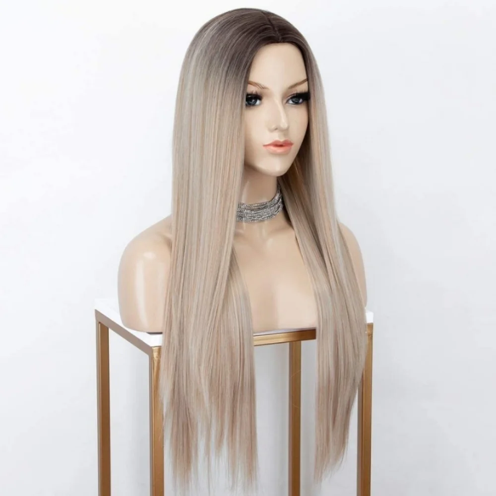 Blooming Hair 2 Tones Ombre Blonde Wig